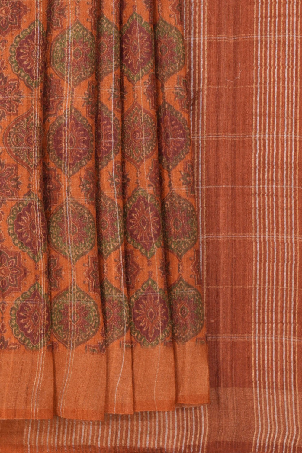 Tussar Silk Printed Saree