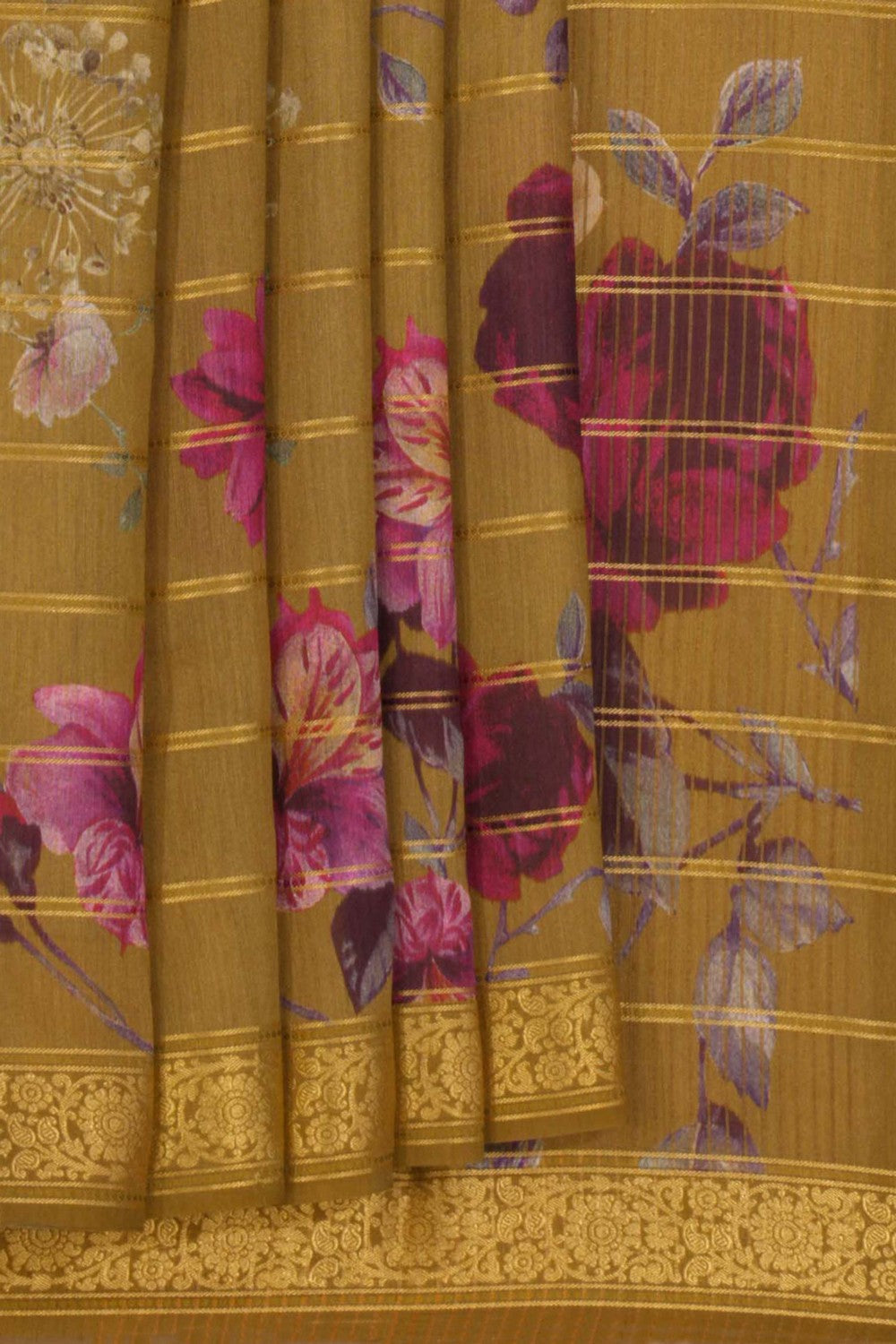 Tussar Silk Printed Saree