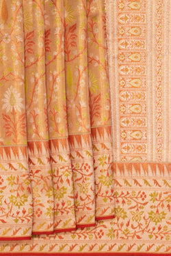 Image of Kanchipattu Tissue Brocade Gold Saree