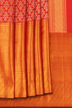 Image of Kanchipattu Brocade Red Saree