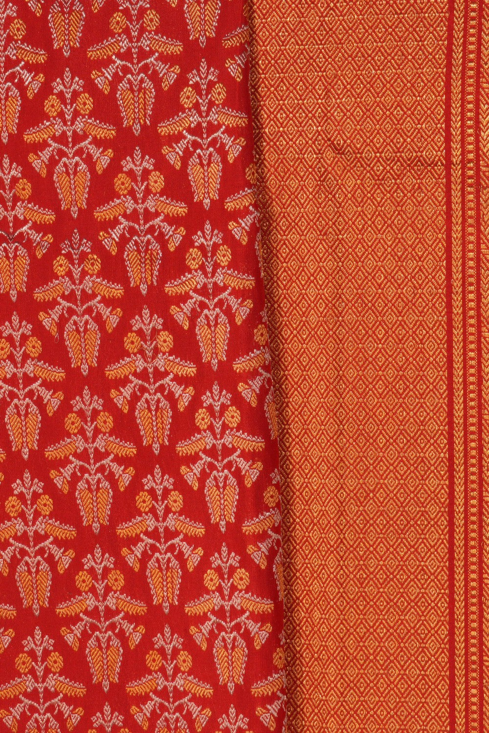 Kanchipattu Brocade Red Saree