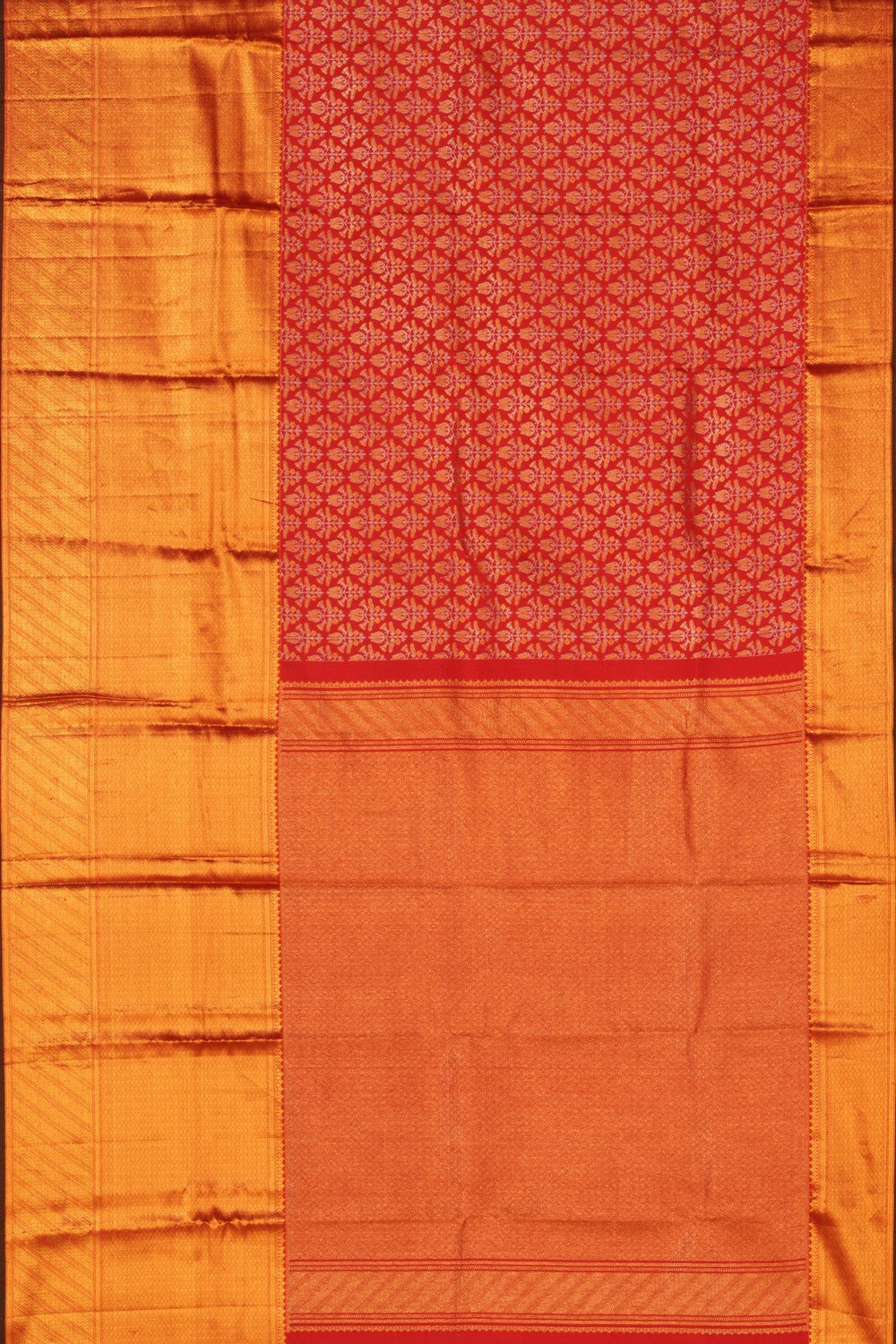 Kanchipattu Brocade Red Saree