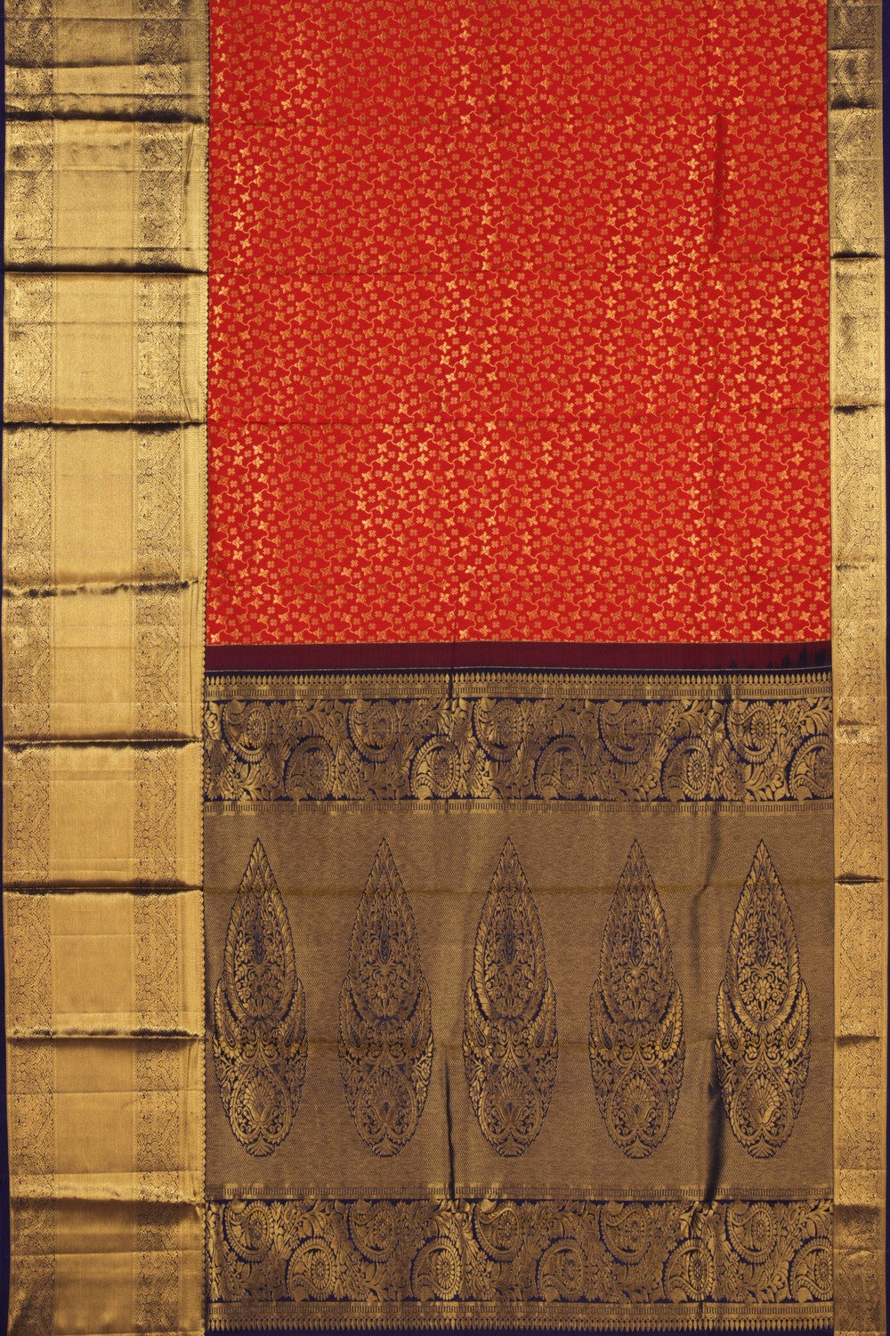 Kanchipattu Brocade Red Saree