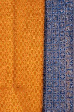 Image of Kanchipattu Brocade Yellow Saree