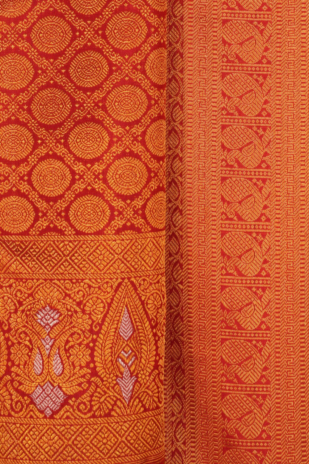 Kanchipattu Brocade Red Saree