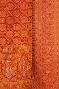 Image of Kanchipattu Brocade Red Saree