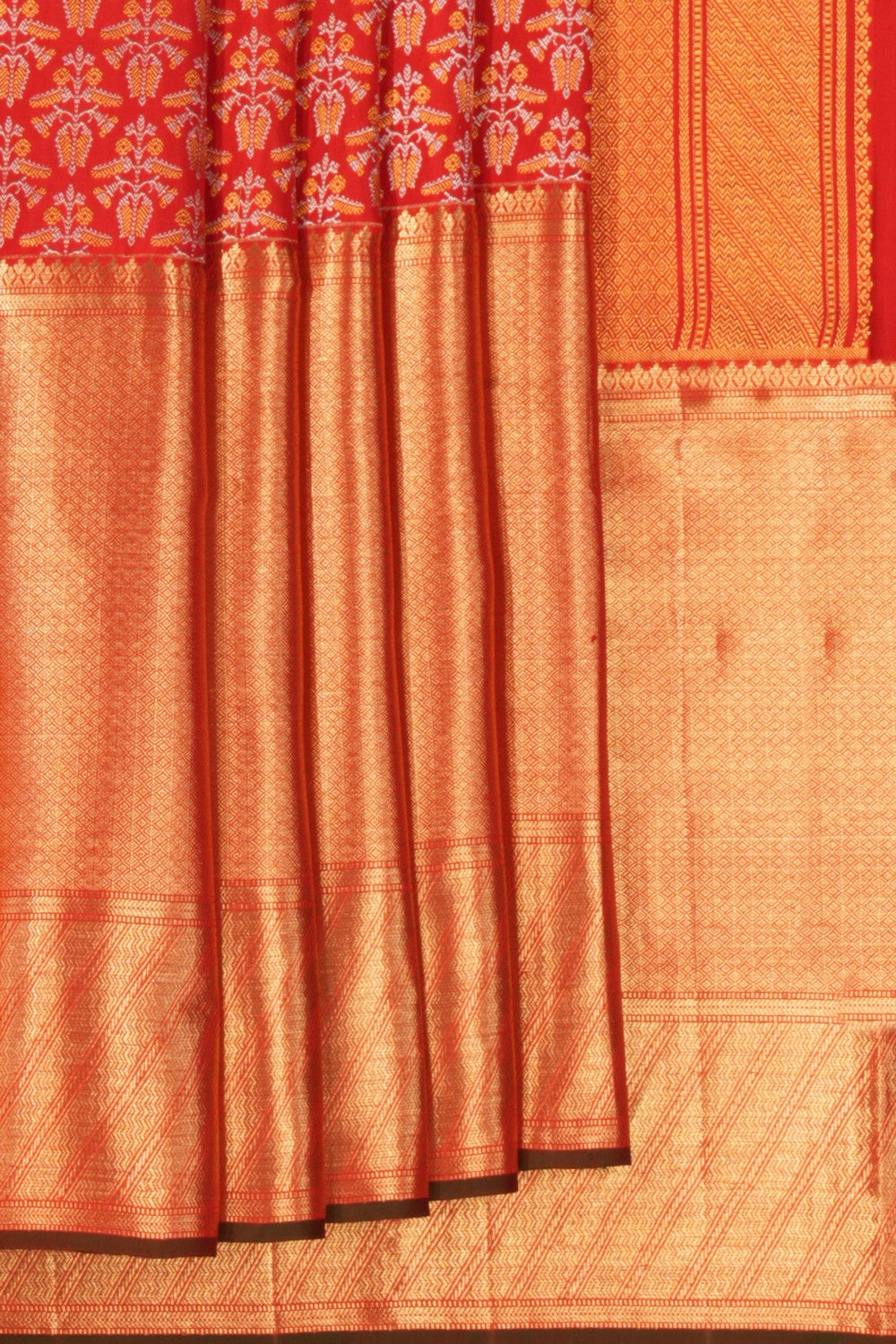 Kanchipattu Brocade Red Saree