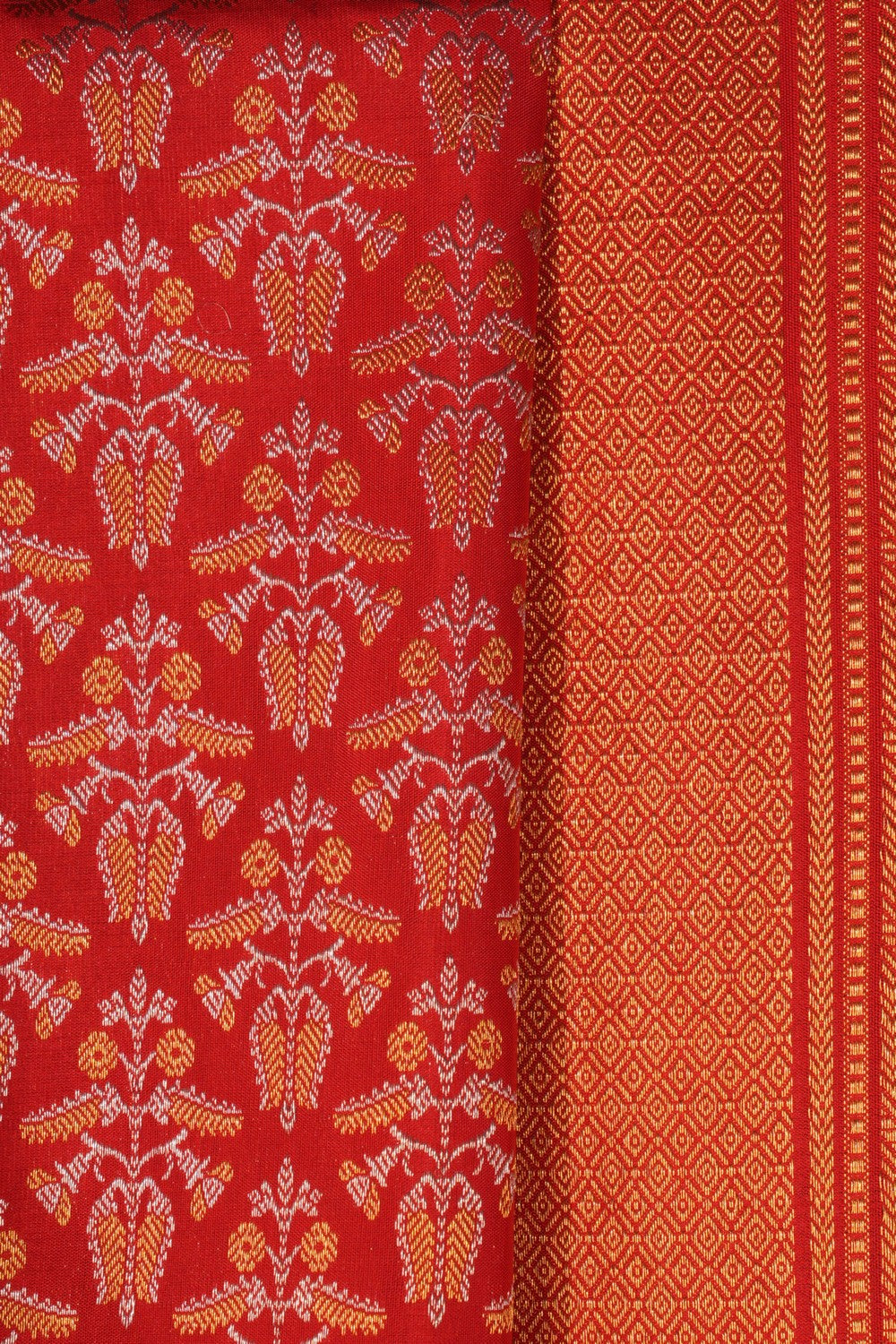 Kanchipattu Brocade Red Saree