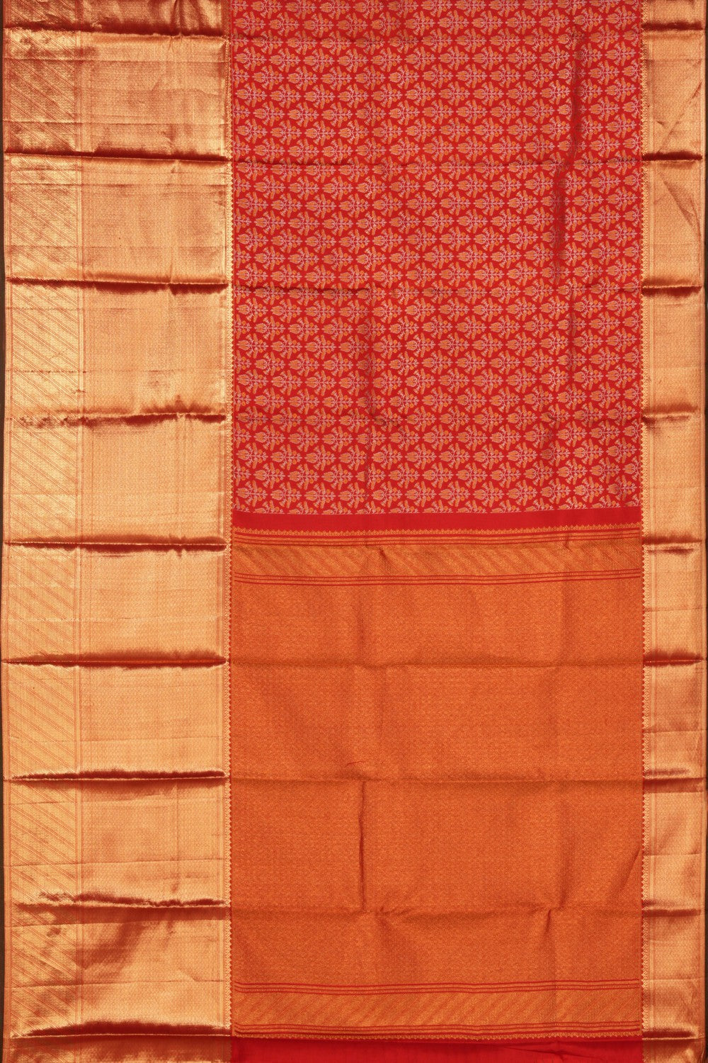 Kanchipattu Brocade Red Saree