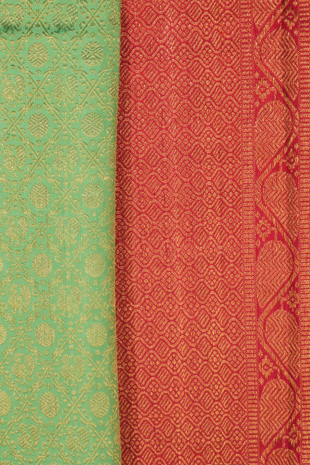 Kanchipattu Brocade Sea Green Saree