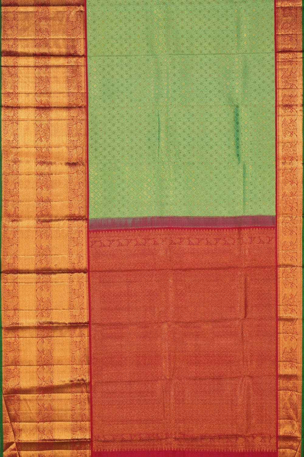 Kanchipattu Brocade Sea Green Saree