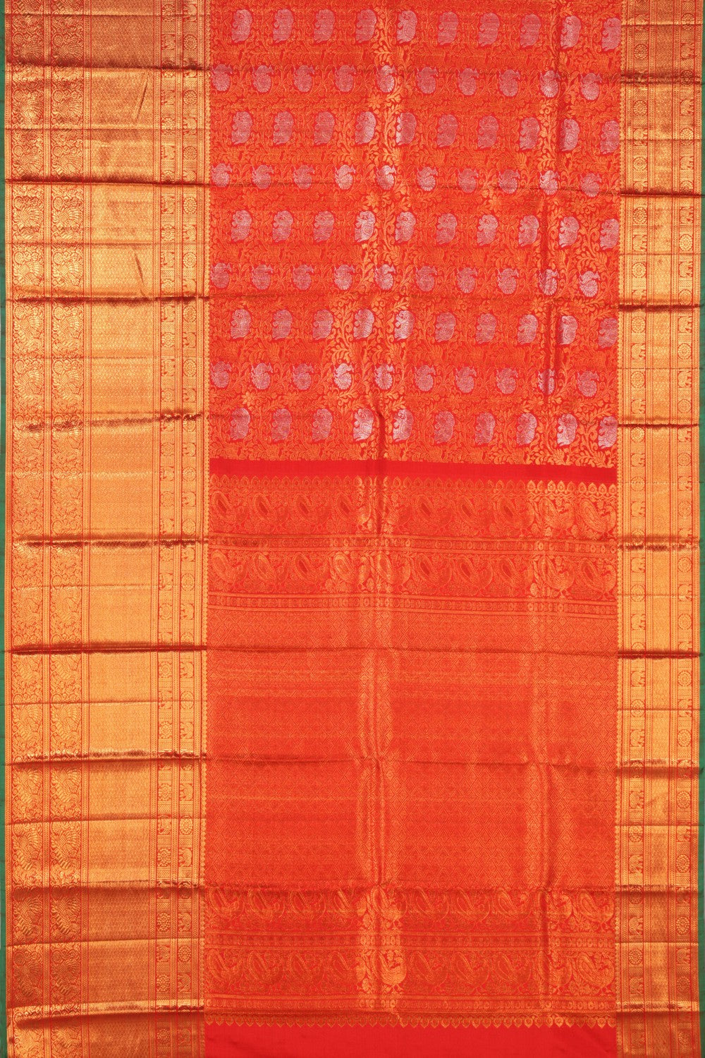 Kanchipattu Brocade Red Saree