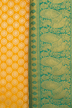 Image of Kanchipattu Brocade Yellow Saree