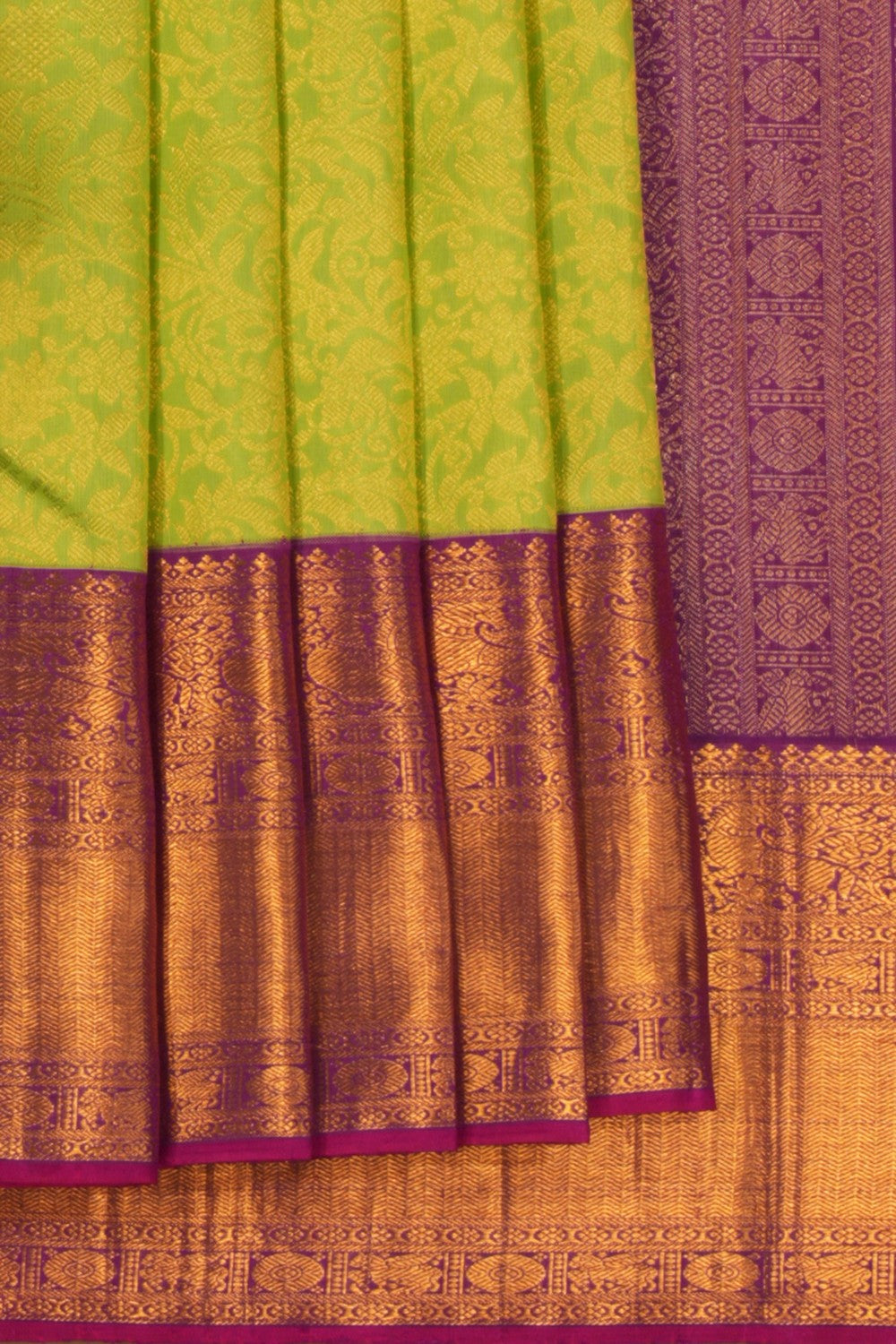 Image of Kanchipattu Brocade Green Saree