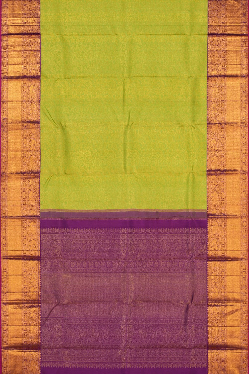 Image of Kanchipattu Brocade Green Saree