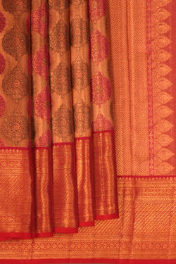 Image of Kanchipattu Tissue Brocade Metallic Gold Saree