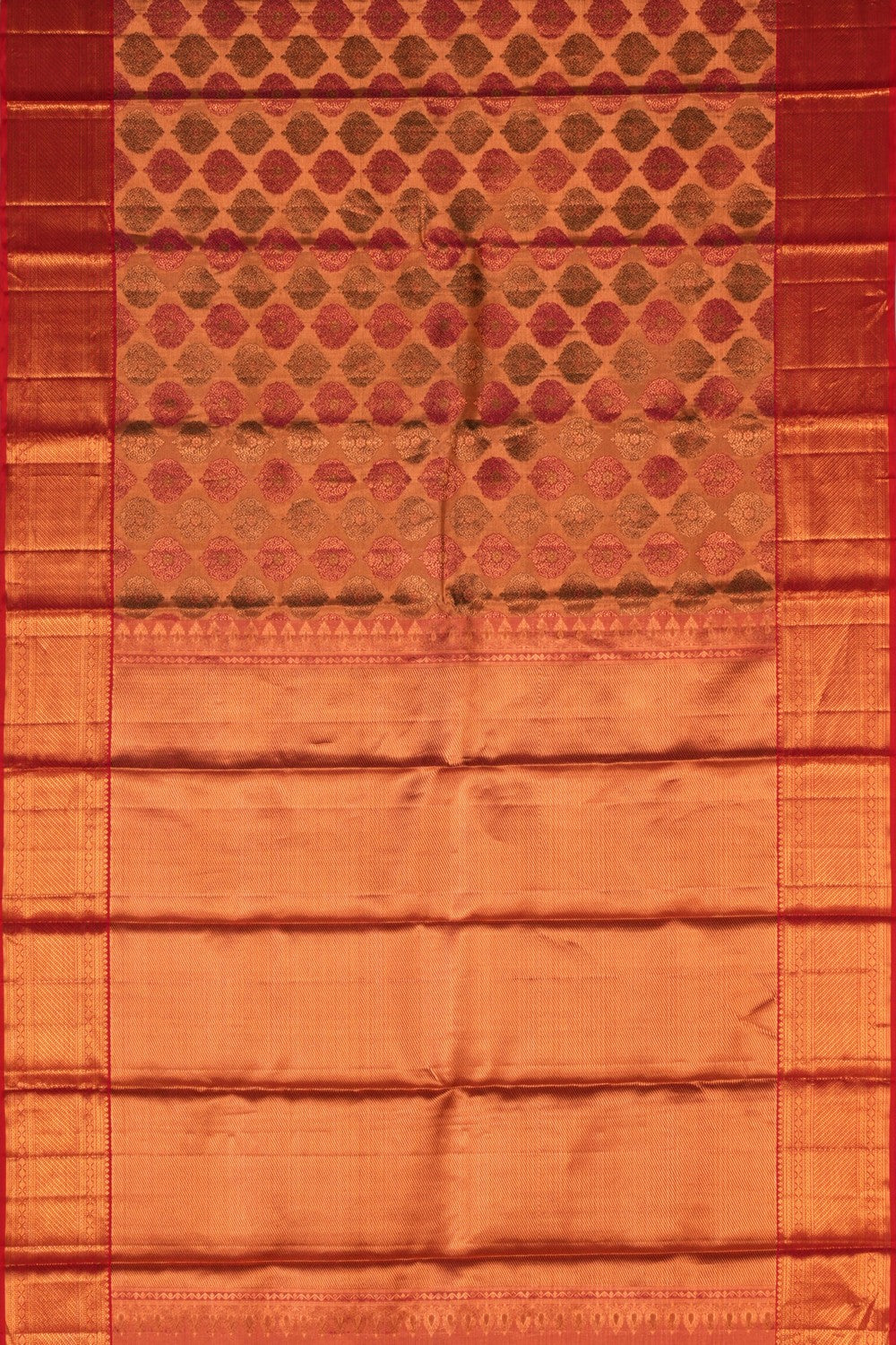 Kanchipattu Tissue Brocade Metallic Gold Saree