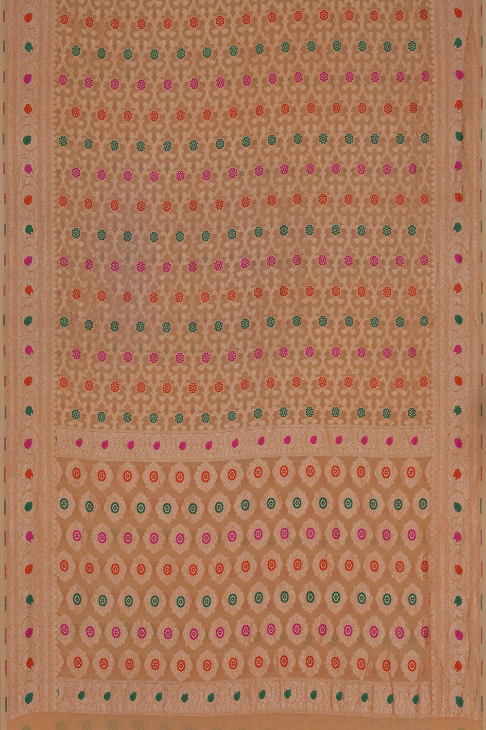 Image of Banarasi Georgette Yellow Saree