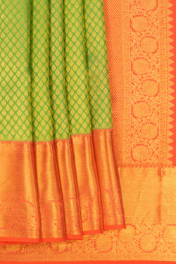 Image of Kanchipattu Brocade Green Saree