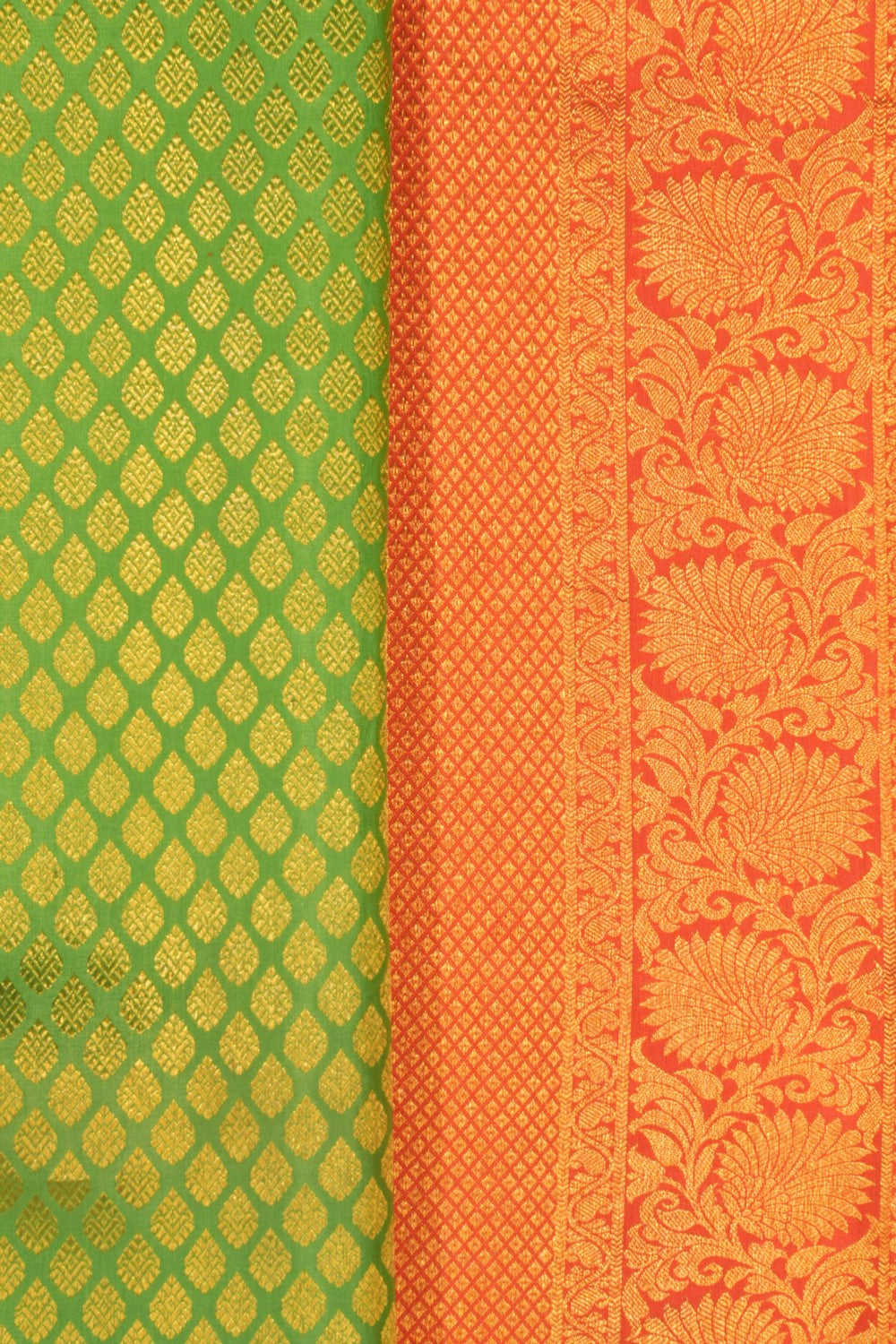 Kanchipattu Brocade Green Saree