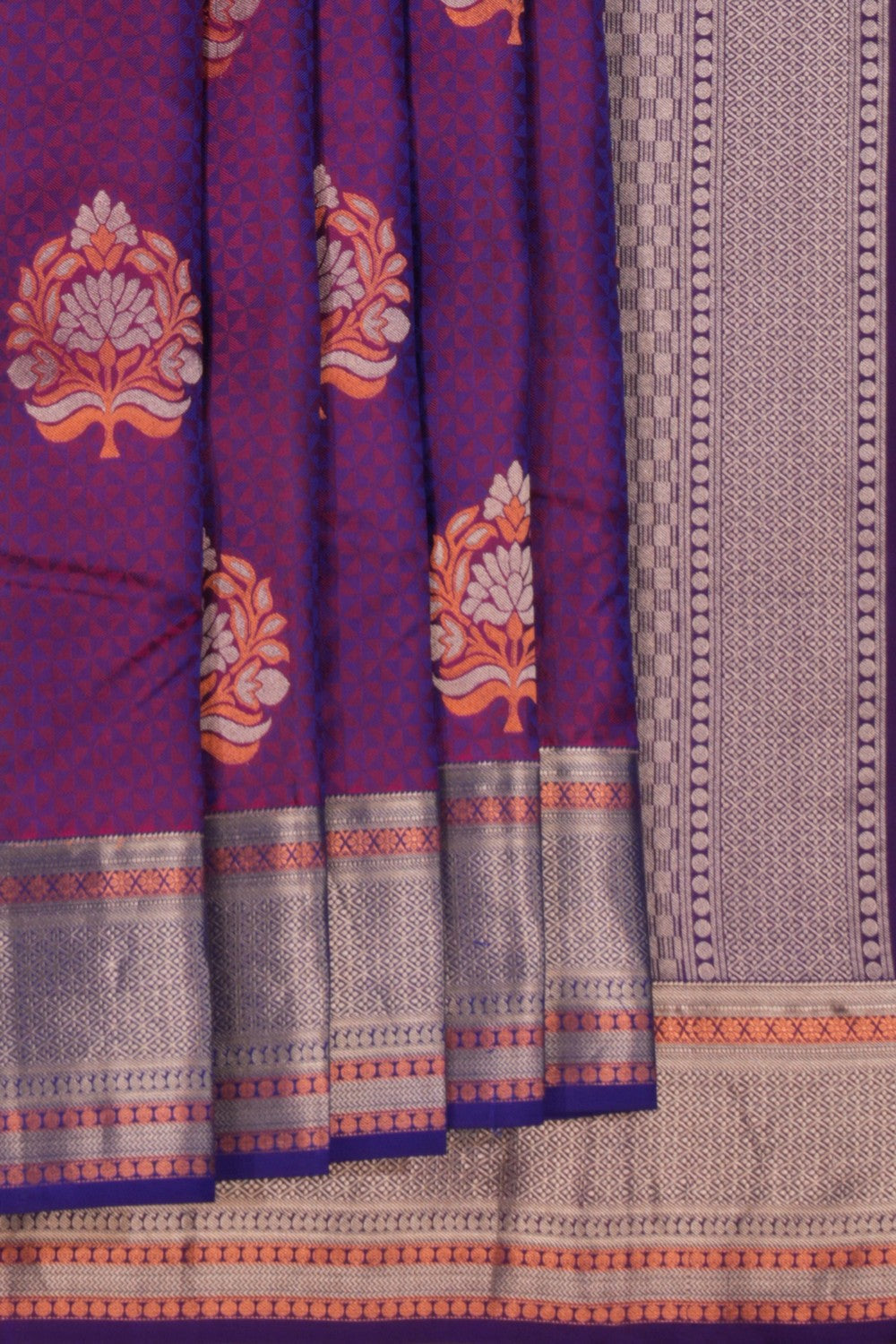 South Silk Purple Saree