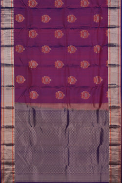 Image of South Silk Purple Saree