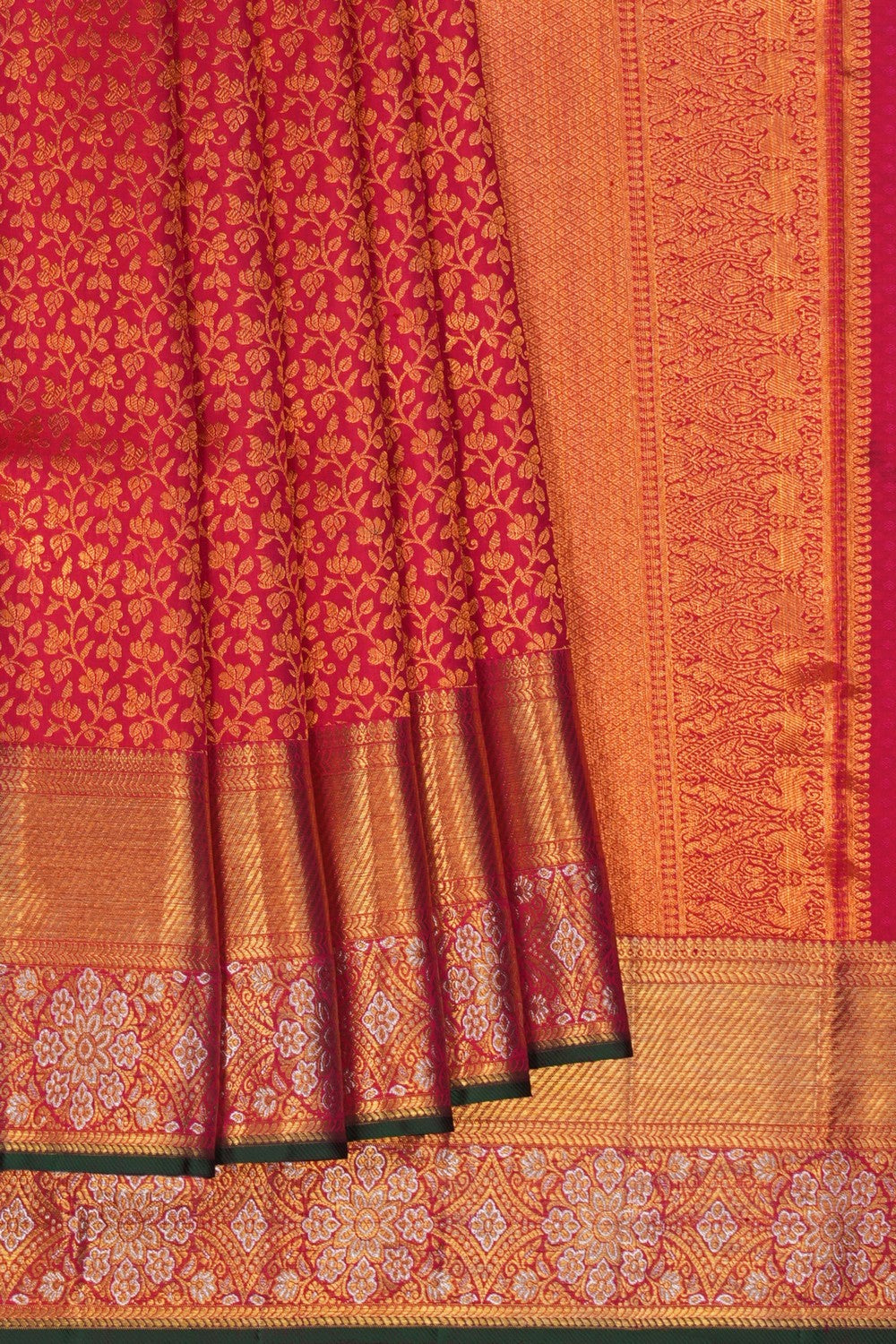 Image of Kanchipattu Brocade Pink Saree