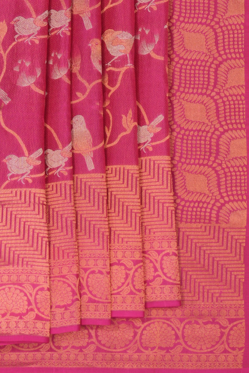 South Silk Lavender-Pink Saree