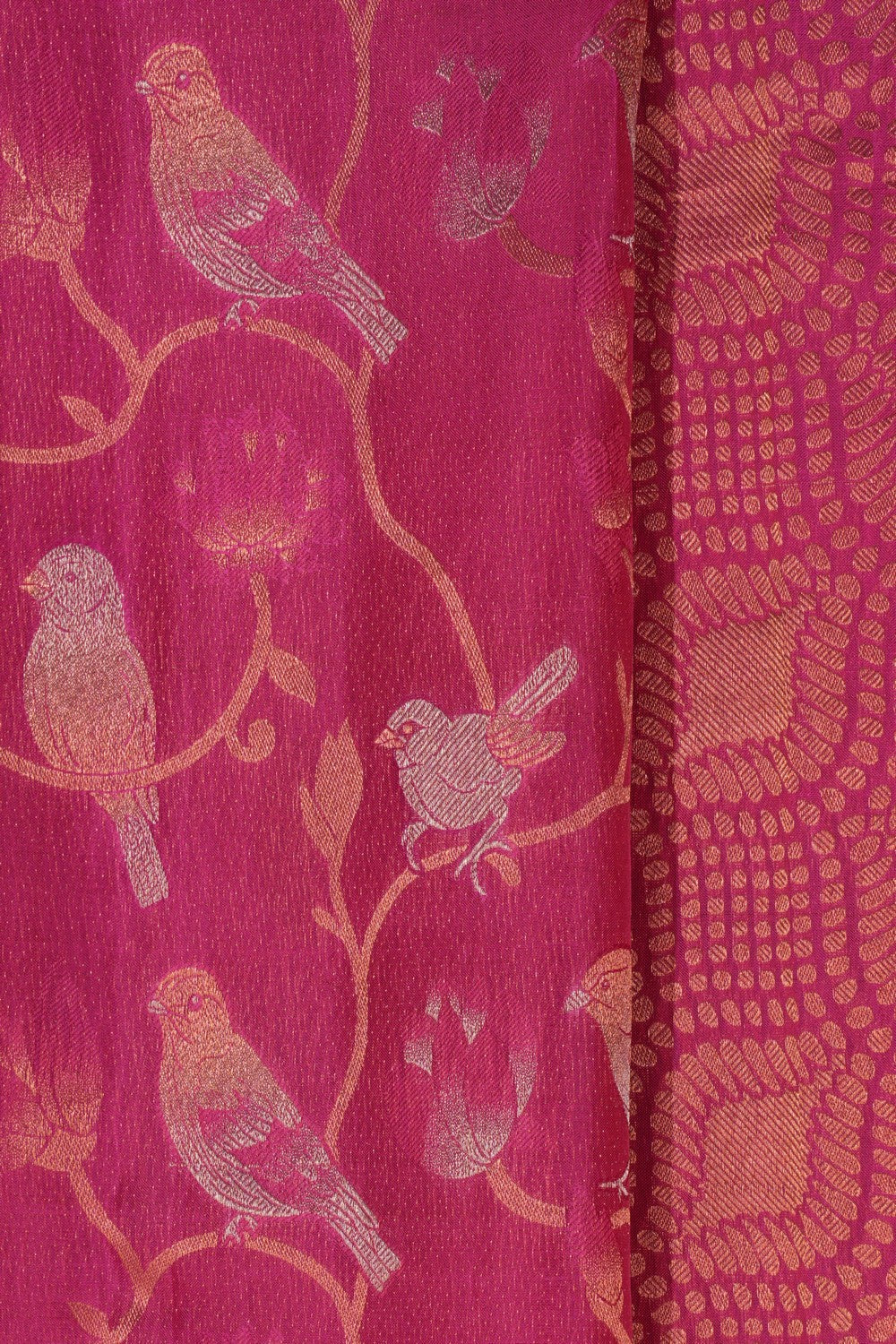 South Silk Lavender-Pink Saree