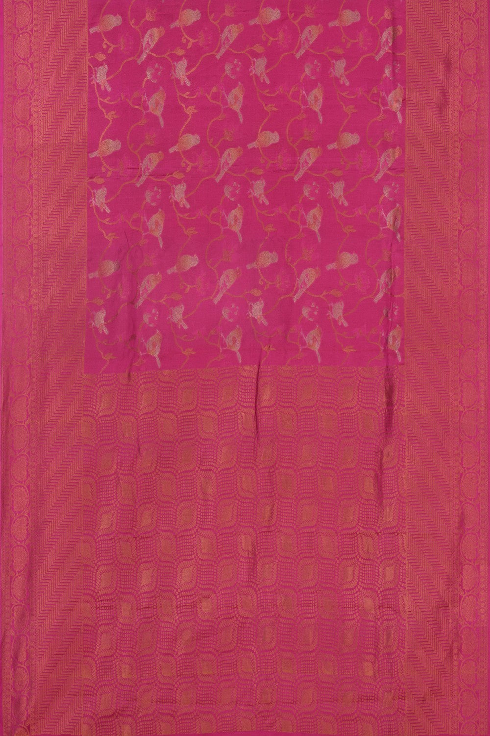 South Silk Lavender-Pink Saree