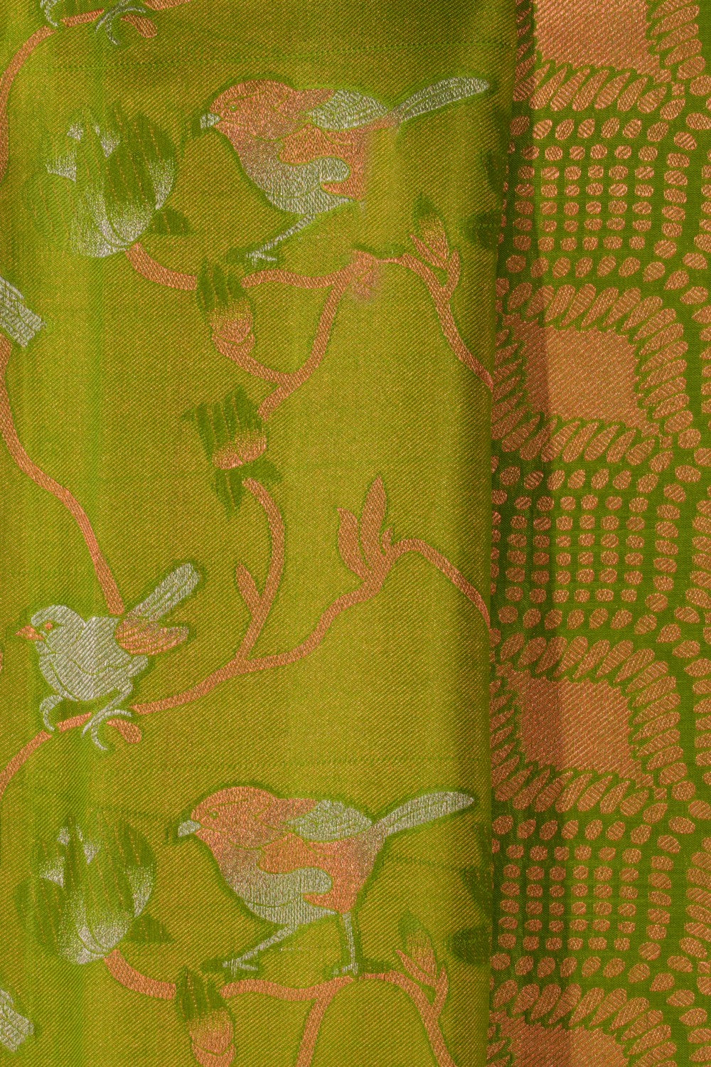 Kanchipattu Brocade Green Saree