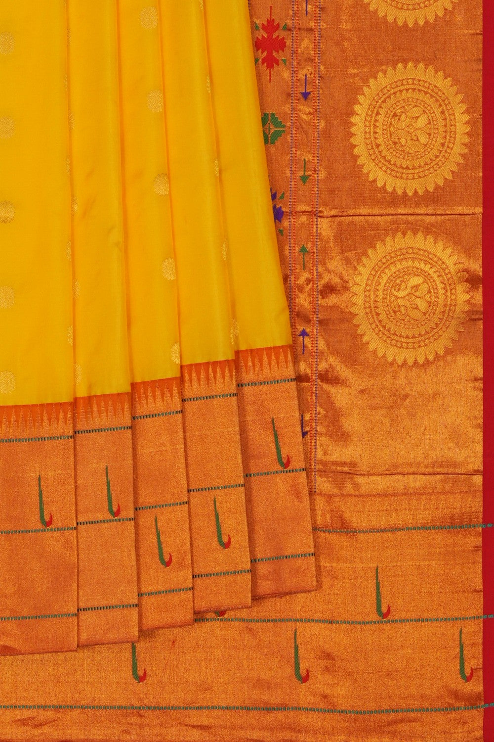 Image of Paithani Yellow Saree