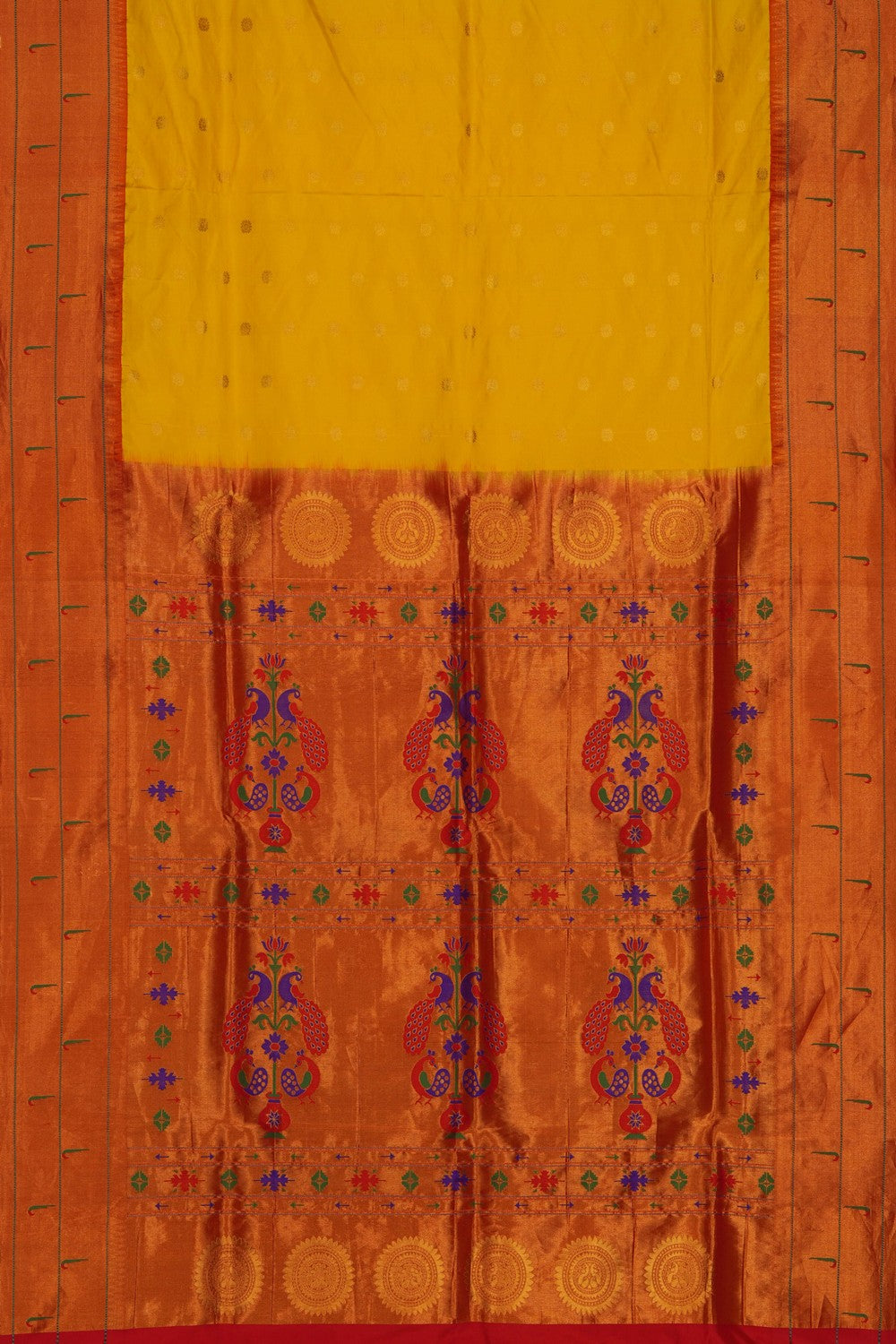Image of Paithani Yellow Saree