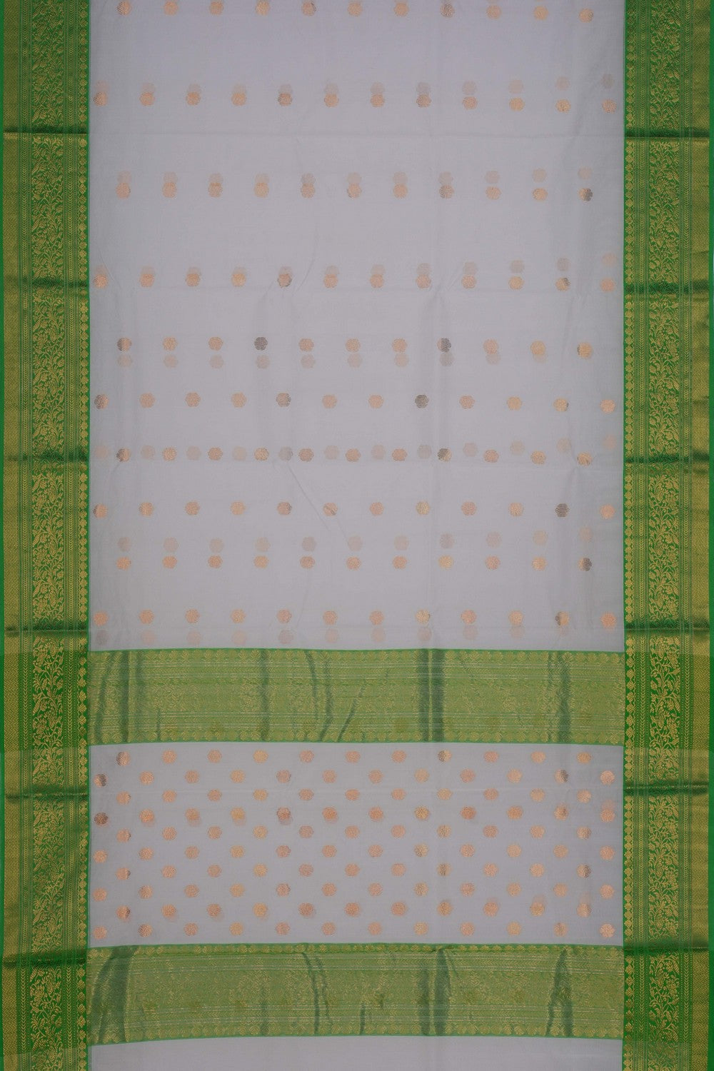 Image of Chanderi Kora White Saree