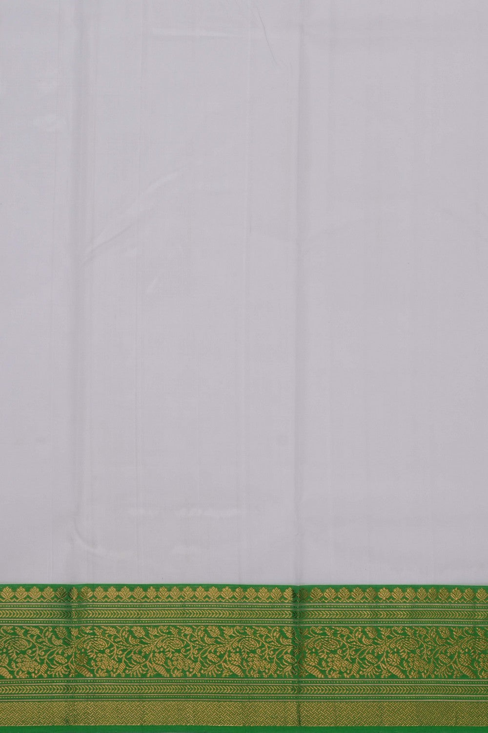 Image of Chanderi Kora White Saree