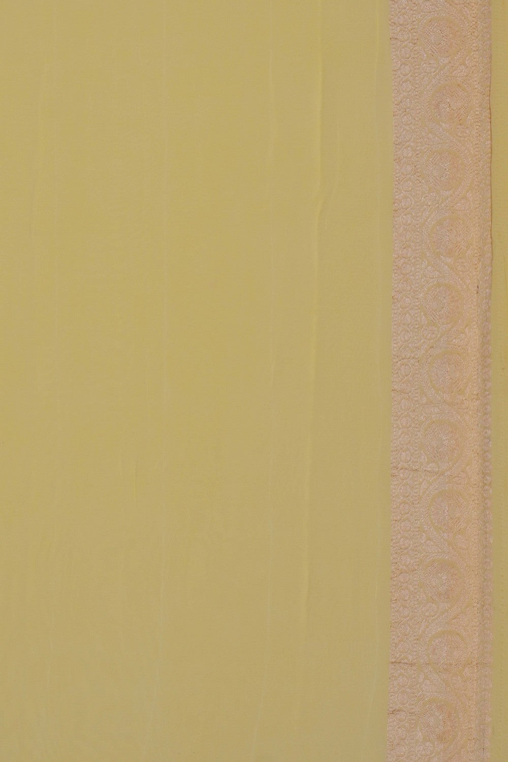 Image of Banarasi Georgette Cream Saree