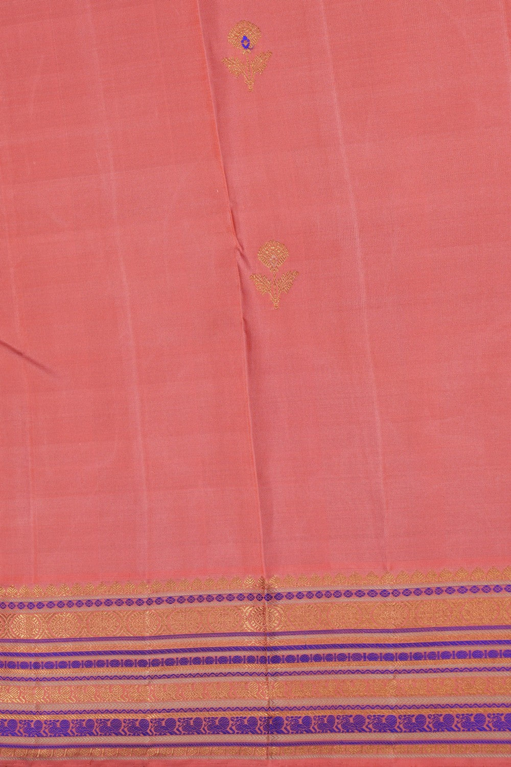 Image of Arani Silk Coral Pink Saree