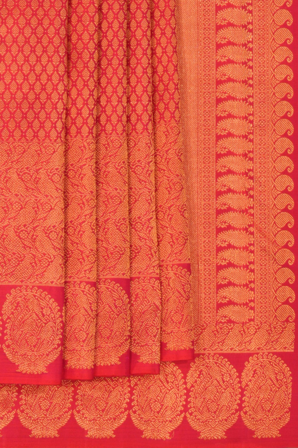 Image of Kanchipattu Brocade Red Saree