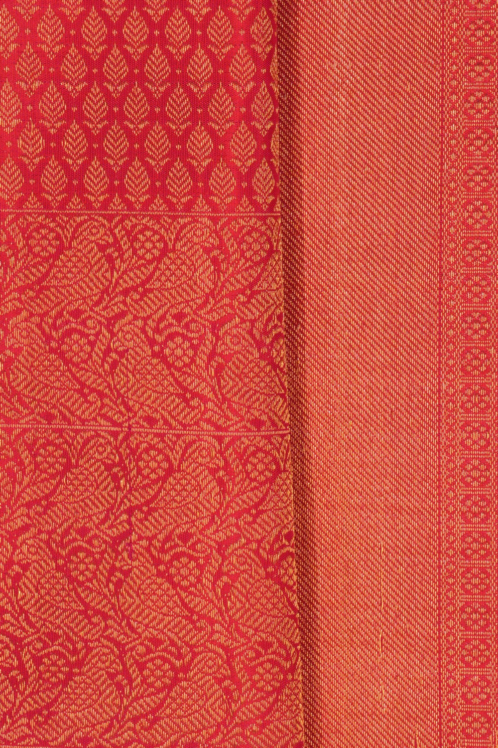 Kanchipattu Brocade Red Saree