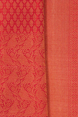 Image of Kanchipattu Brocade Red Saree