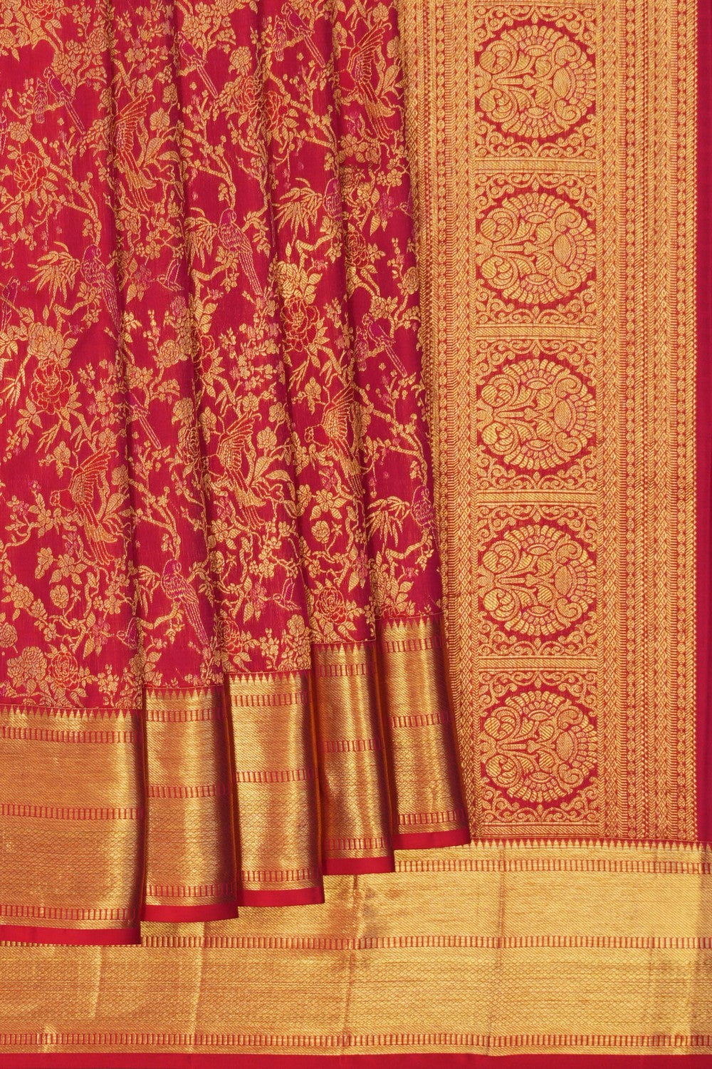 Image of Kanchipattu Brocade Red Saree