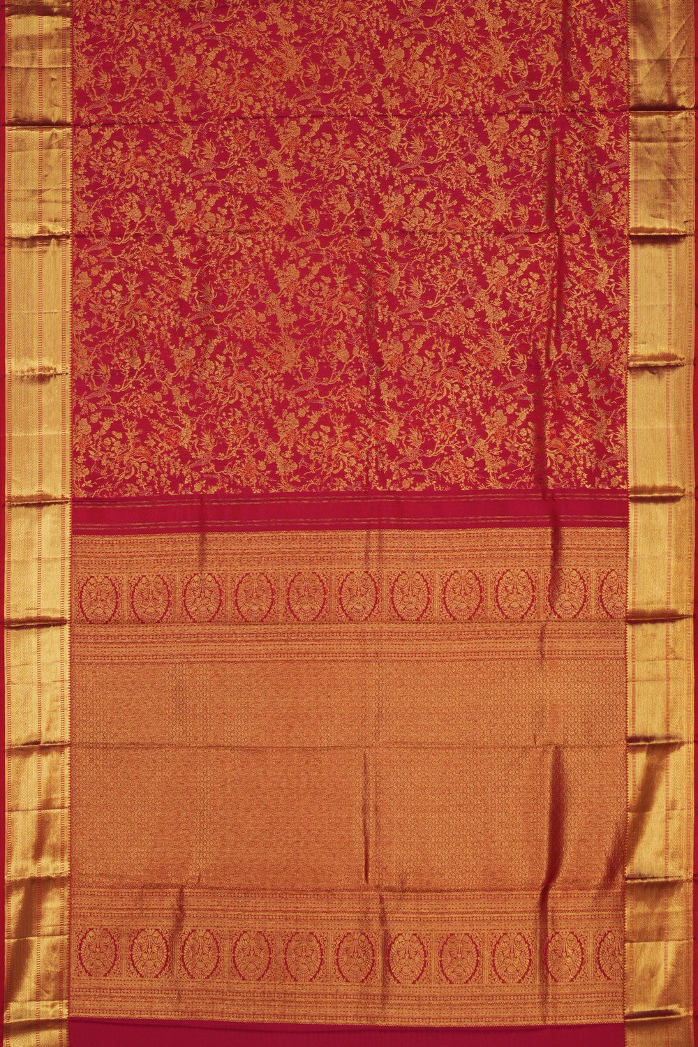 Image of Kanchipattu Brocade Red Saree