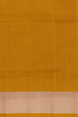 Image of South Silk Brocade Brown Saree