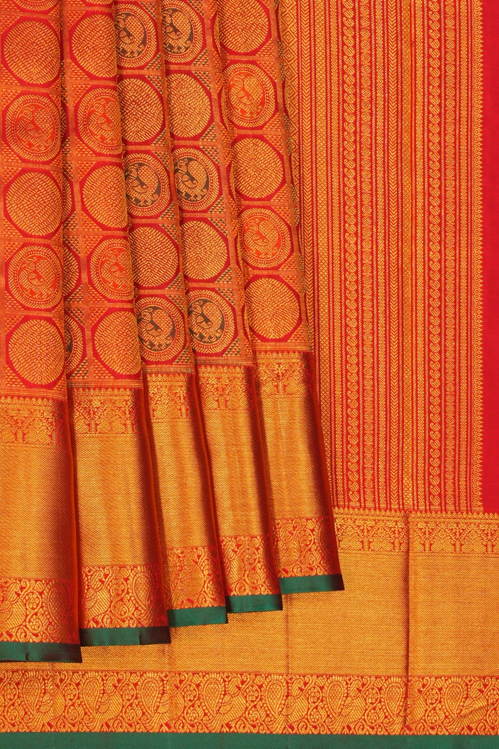 Image of Kanchipattu Brocade Red Saree