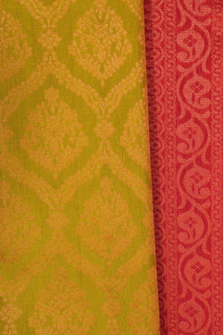 Image of South Silk Brocade Green Saree