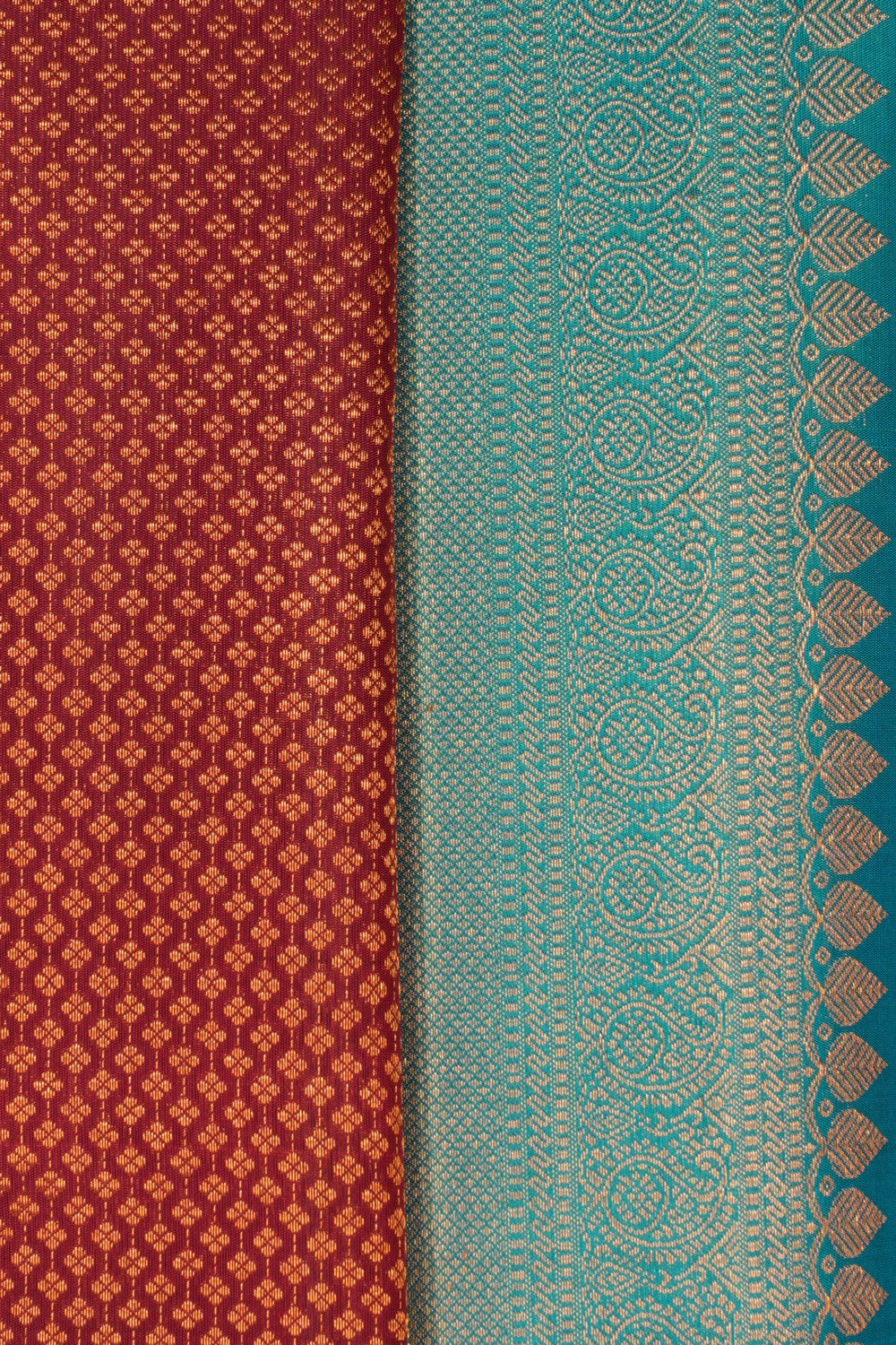 Kanchipattu Brocade Maroon Saree