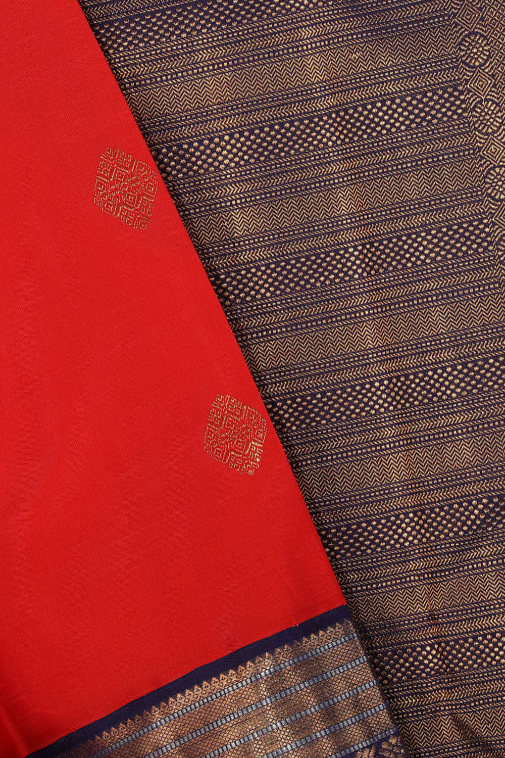 Image of Arani-Silk Red Saree