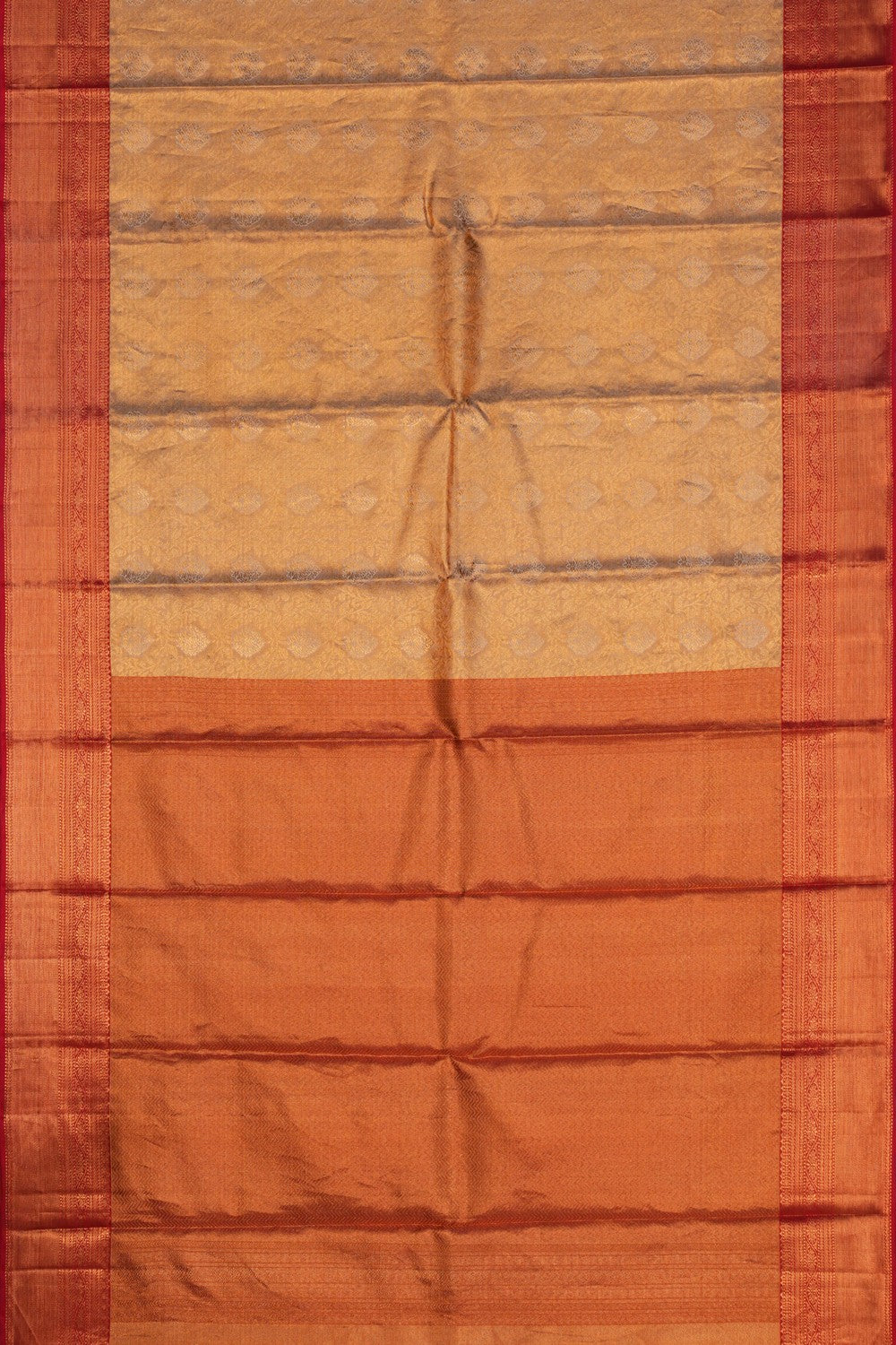 Image of Kanchipattu Tissue Brocade Gold Saree