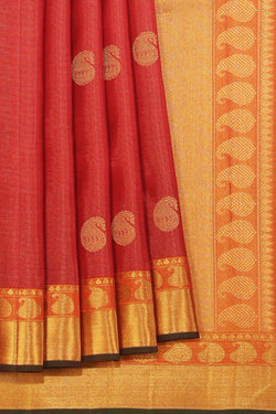 Collection of Kanchipuram-Silk Red Saree in a gallery layout