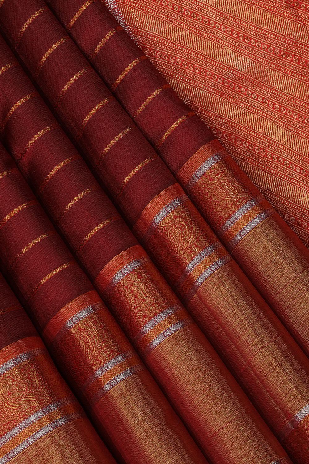 Arani-Silk Maroon Saree